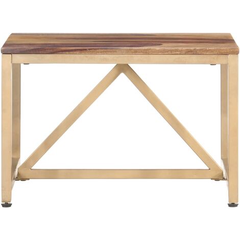 Table de jardin en bois acacia clair 60 x 40 cm UDINE