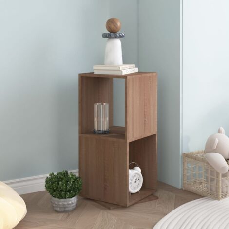 Furniture Limited - Armoire rotative Chêne Sonoma 34,5x34,5x75,5