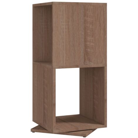 Furniture Limited - Armoire rotative Chêne Sonoma 34,5x34,5x75,5