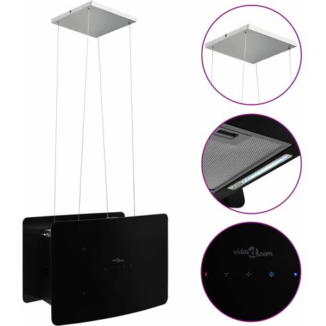 Furniture Limited - Hotte suspendue à LCD tactile Verre trempé