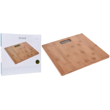Furniture Limited - Pèse-personne Bambou 30x30 cm