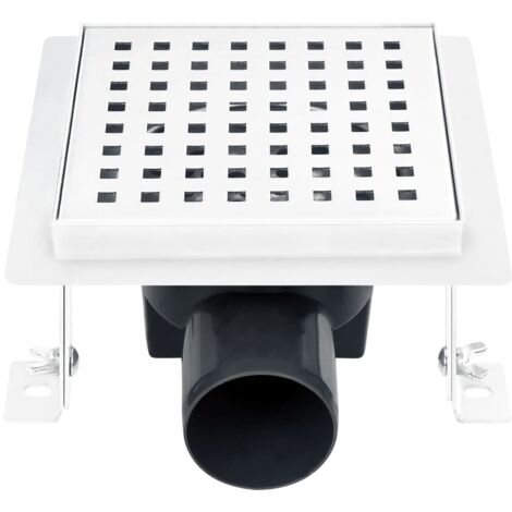 Furniture Limited - Drain de douche 15x15 cm Acier inoxydable