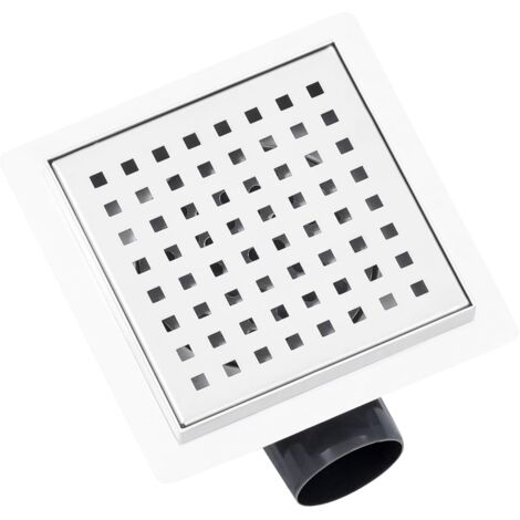 Furniture Limited - Drain de douche 15x15 cm Acier inoxydable