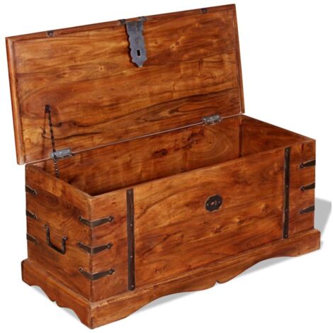 Furniture Limited - Coffre de rangement Bois massif