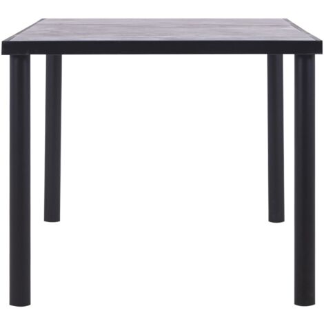 Furniture Limited - Table à manger Noir et gris béton 180x90x75
