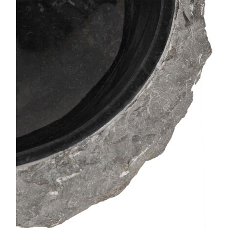 Furniture Limited - Évier 40 x 12 cm Marbre Noir