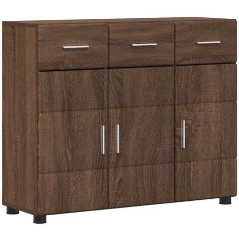Maison Exclusive - Buffet FLORIN Chêne brun 88,5 x 30,5 x 73 cm Bois d ...