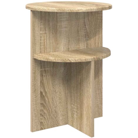 Maison Exclusive Table d'appoint Chêne Sonoma Ø 39,5 x 55 cm en bois