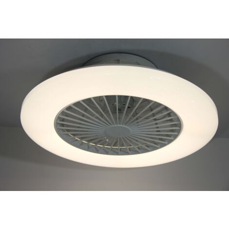 Ceiling fan Travo White with LED light and remote