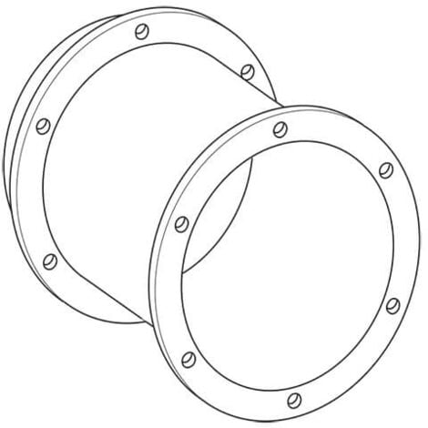 Intake inlet flange fitting for centrifugal C - fan range