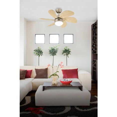 Ceiling Fan Turbo Swirl Titanium 76cm / 30" with Light