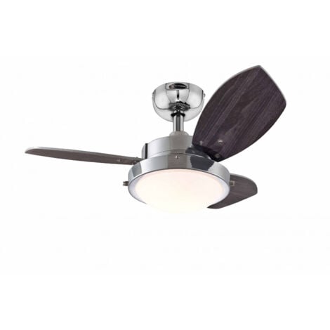 Ceiling Fan Wengue 76cm / 30" with Light & Pull Cords