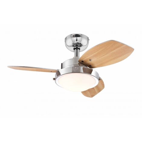 Ceiling Fan Wengue 76cm / 30" with Light & Pull Cords