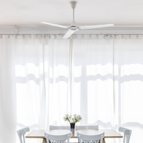 Ceiling fan Indus White 140cm / 55" with wall control