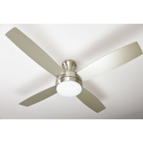 Ceiling Fan Saturn Nickel with Light & Remote Control