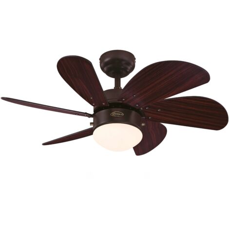 Ceiling Fan Turbo Swirl Espresso 76cm / 30" with Light