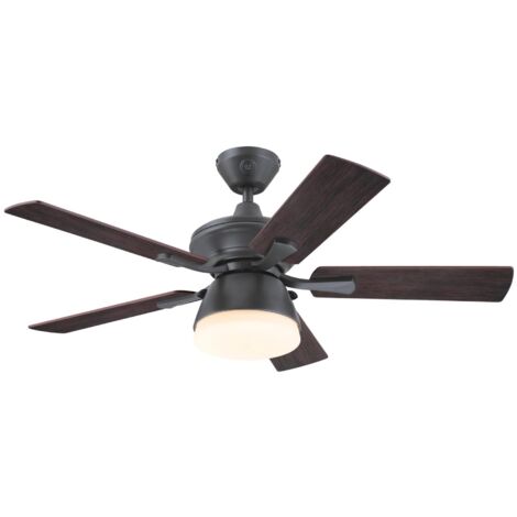 Outdoor Ceiling Fan Nevada Iron with Lights (1/5)