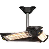 FIORE Triangolo 3600 halogen infrared ceiling heater IP65