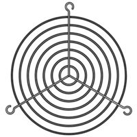 Intake inlet protection grille for centrifugal C - fan range