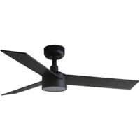 Faro Rudder Small Led Black, Walnut DC Ceiling Fan 6 Speed