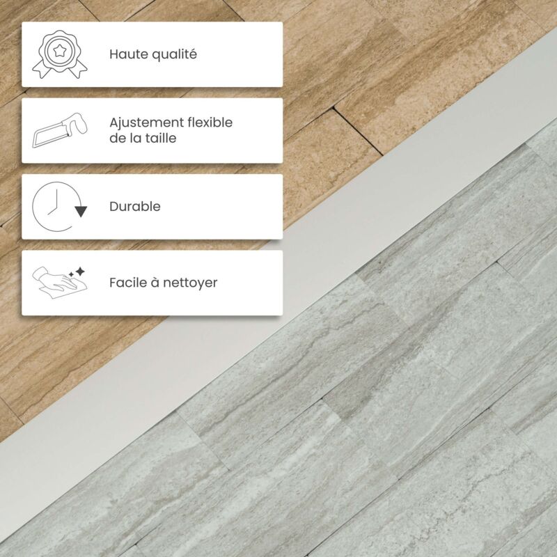 Gedotec Profilé de transition en aluminium à visser - Rail de