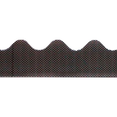Profilé d'aération ondulé 105 cm en PVC – Circulation optimale de l'air – Compatible profilé ondulé 6 – Résistant aux intempéries