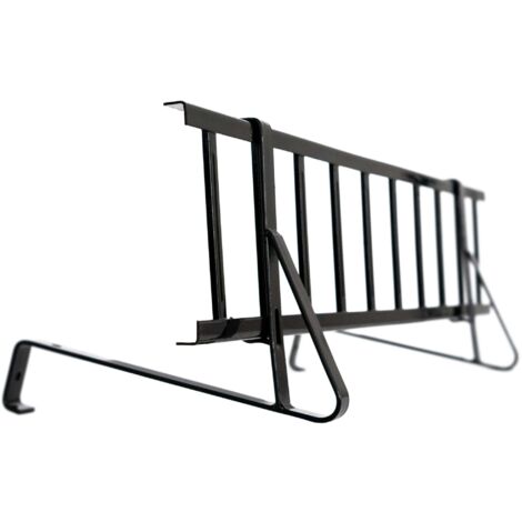 DAPRONA Jeu de grilles pare-neige, y compris support pare-neige, connecteur, montage simple, pour tuiles ondulées, certifié TÜV Rheinland - 200cm Noir