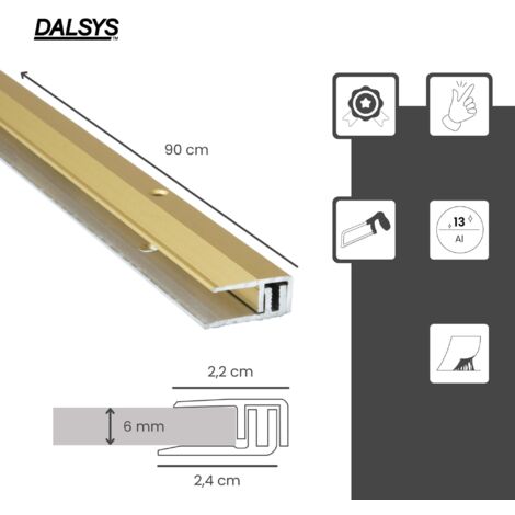 Profilé D'Angle Finition Carrelage Aluminium Pliable 90cm X3 - Or - Transition Flexible Cuisine Salle De Bain