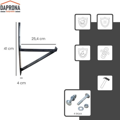 Support De Barbecue Bateau à Dégagement Rapide – Alu Anodisé Et Inox – Adaptable Rails Ronds 22-38 Mm Et Carrés 38 Mm – Montage Sans Outil