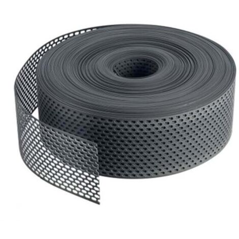 Grille d'aération en PVC 60m – Largeur 80mm – Résistante aux intempéries – Barrière contre insectes et rongeurs