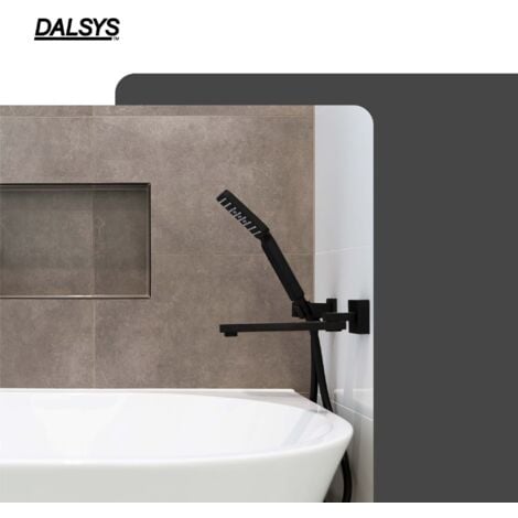 Dalsys Cornière de carrelage en aluminium, anodisé, profilé pour carrelage - noir 2m x 12,5mm, 1 pièce