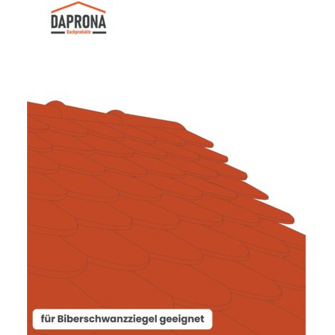 DAPRONA Kit de grilles de défilement pour tuiles plates, marchepieds pour ramoneurs, avec matériel de montage pour un accès sûr au toit - rouge brique, 40cm