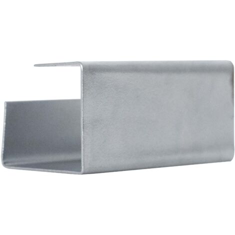 DAPRONA Grille pare-neige Connecteur, pare-neige, protection contre la neige 5cm, Connexion de plusieurs grilles pare-neige, certifié TÜV Rheinland - Argenté
