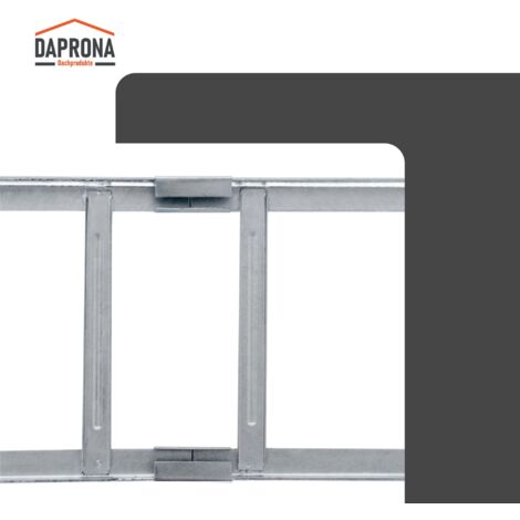 DAPRONA Grille pare-neige Connecteur, pare-neige, protection contre la neige 5cm, Connexion de plusieurs grilles pare-neige, certifié TÜV Rheinland - Argenté