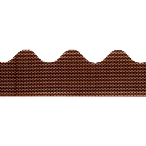 Profilé d'aération ondulé 105 cm en PVC – Aération optimale façade et toit – Résistant aux chocs et intempéries – 1 pièce marron