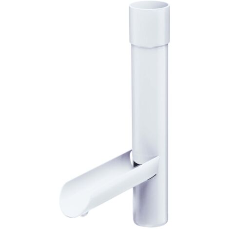 Collecteur d'eau de pluie pour tuyau de descente – Clapet en PVC-U 75mm – Résistant aux intempéries et UV – Montage facile