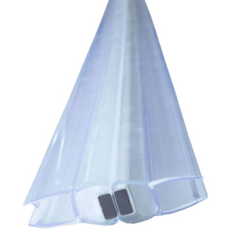 Joint de douche magnétique 200cm – Pour portes coulissantes ou battantes – Angle de fermeture 180° – PVC transparent résistant aux UV