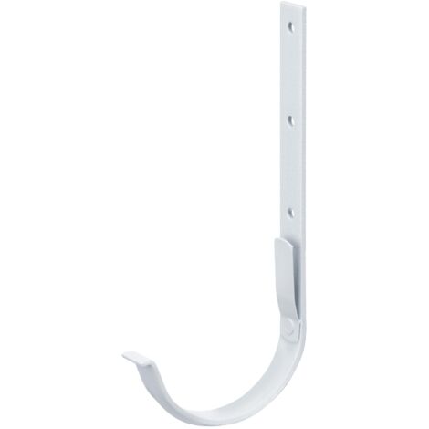 INEFA Support de gouttière demi-rond, Support de gouttière en PVC, Accessoires de gouttière, montage simple par emboîtement, Made in Germany - 150mm, 20 pièces blanc