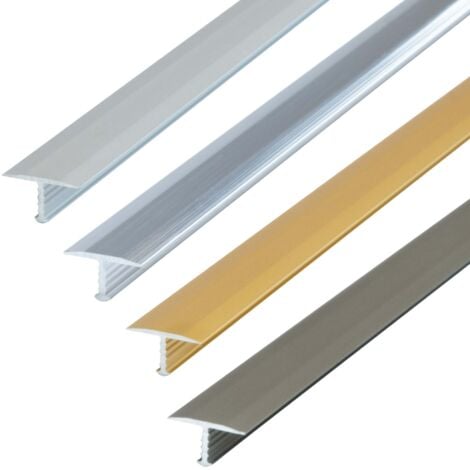 Profilé en T, profilé de transition - 100cm x 13mm Champagne