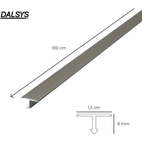 Profilé en T, profilé de transition - 100cm x 13mm Champagne