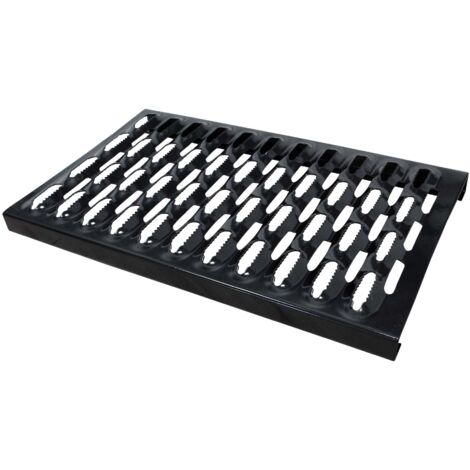 DAPRONA Caillebotis pour ramoneurs, Grille robuste, Utilisable comme issue de secours - Noir, 40cm (1/5)