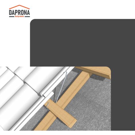 DAPRONA Pinces à tuiles tempête type J, 250 pièces, Pince à tuiles tempête pince à joint latéral -40mm