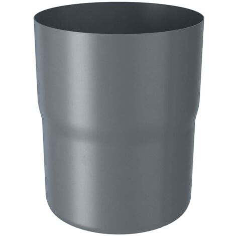 ZAMBELLI Raccord de tuyau de descente galvanisé Raccord de tuyau de descente galvanisé, protection contre la corrosion, montage simple, sans élargir, 100mm Anthracite (1/5)