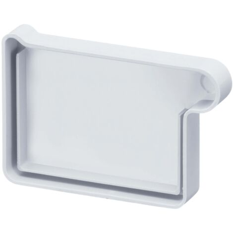 Embout de gouttière en PVC 68mm – Montage simple par emboîtement – Résistant aux UV – Fabriqué en Allemagne – Couleur blanche