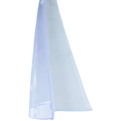Joint de douche à lèvre abrasive 100 cm – Profilé de rejet d'eau en PVC – Compatible verre 6 mm – Résistant aux UV et moisissures