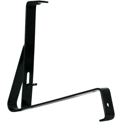 DAPRONA Support pour grille pare-neige, fixation pour tuiles ondulées (Frankfurter Pfanne) 32,5cm, certifié TÜV Rheinland - Noir