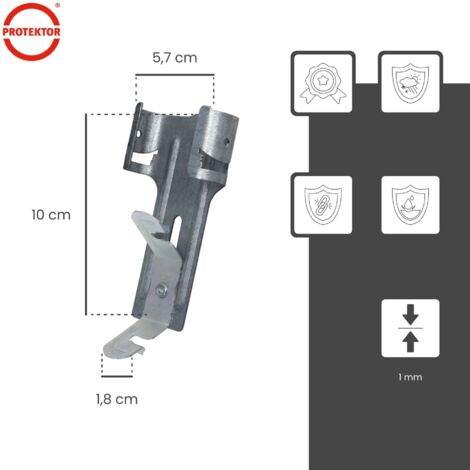 Arrêt de bord / Profil de jonction PROTEKTOR avec joint creux pour cloison sèche PVC 3050 mm x 6 mm lot = 50 pces - Luxembourg