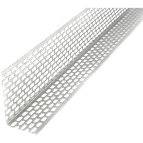 Cornière d'aération en aluminium, profil d'aération 20 pièces Argent, Aération optimale de la façade et du toit, convient pour la protection contre les oiseaux, grille de gouttière - 30x70mm, 20 pièce
