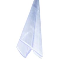 Joint de douche Joint de butée 180 degrés Transparent Ouverture d'un côté de la porte de douche, Lèvre de douche en PVC, Joint d'étanchéité pour douche - pour épaisseur de verre 8mm