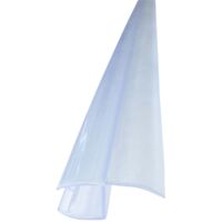 Joint de douche à fente transparent – Lèvre souple PVC pour verre 6mm – Résistant aux UV et moisissures – Installation sans outils